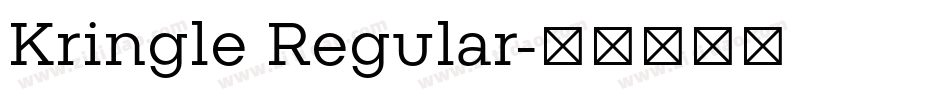 Kringle Regular字体转换